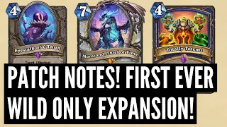 PATCH NOTES! First ever WILD EXPANSION Caverns of Times! NERFS and BUFFS for Standard!