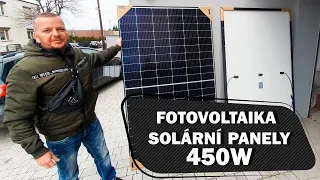 Fotovoltaika solární panely - 450W