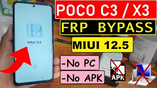 MIUI 12 - Poco C3 Frp Bypass Without PC 2021 || POCO C3 (M2006C3MI) Google Account Unlock poco c3