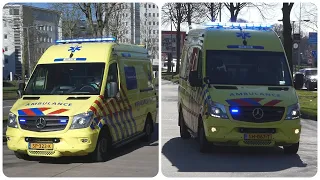 [23-2-2022] Ambulances 05-116 en 05-108 A1 in Enschede