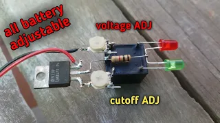 All battery charger with auto cutoff circuit lm317 ic