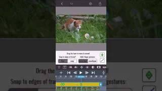 Using keyframes to animate movement of layers in the VidMix App