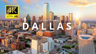 Dallas City, Texas, USA 🇺🇸 in 4K ULTRA HD 60FPS Video by Drone