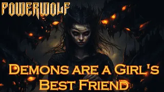 Demons Are a Girl's Best Friend by Powerwolf - lyrics as images generated by an AI