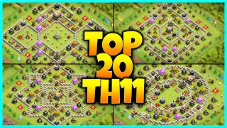 New INSANE TH11 BASE WAR/TROPHY Base Link 2023 (Top20) in Clash of Clans - Town Hall 11 War Base
