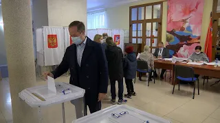В Люберцах проголосовал Роман Терюшков