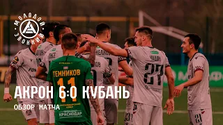 «Акрон» – «Кубань» 6:0 | Обзор матча