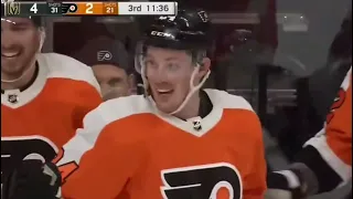 NHL Highlight Goal Nick Seeler Philadelphia Flyers Vs. Las Vegas Golden Knights - 14 March 2023