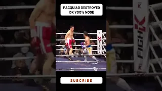 Pacquiao Destroyed Dk Yoo's Nose! #shorts