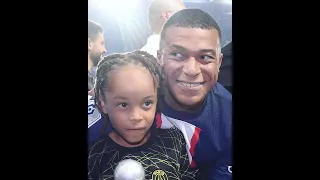 Kylian Mbappé and his nephew 🥰 #mbappe #psg #cute