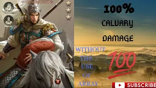 clash of kings: Calvary damage +100% without the use of array - Best attack strategy