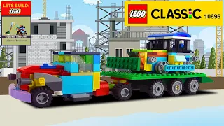 Lego 10696 Truck MOC 🚚🚛 How to build Mack Flatbed Truck with Dozer from Lego 10696. 💰Save Money💰