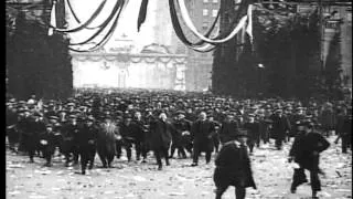 Armistice brings WWI fighting to an end, on November 11, 1918. German troops surr...HD Stock Footage