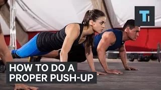 An exercise scientist explains the proper way to do a push-up