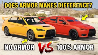 GTA 5 ONLINE - DOES ARMOR MAKES DIFFERENCE? (100% ARMOR VS NO ARMOR WHICH IS BEST?)