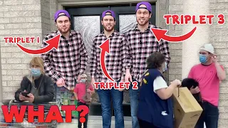 IDENTICAL TRIPLET DEJA VU PRANK