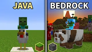 30 ĐIỂM KHÁC BIỆT Giữa Minecraft JAVA và BEDROCK EDITION