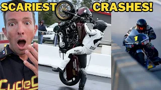 SCARY Drag Bike Crashes, Mishaps & Explosions! 😮