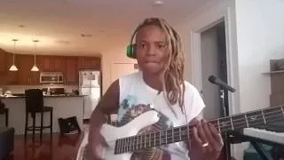 Female Bass Player Divinity Roxx is Haboglabotribin---Bernard Wright Cover