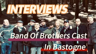 Ross Owen chats with Band Of Brothers actors and Easy Company family members in Bastogne. Dec 2016