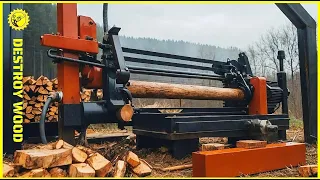 10 Dangerous Homemade Firewood Processing Machines On Another Level 🪓12