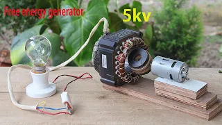 Turn a Washing Machine Motor At Home into a 240v 5000w Generator