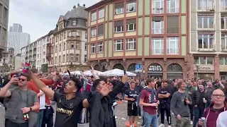 BUBBLES IN FRANKFURT | WEST HAM FANS TAKEOVER FRANKFURT | WEST HAM AWAY DAYS | EUROPEAN TOUR