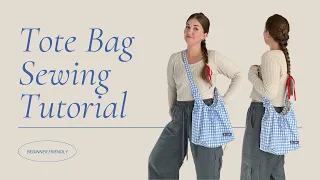 Tote Bag Tutorial | Beginner Sewing Tutorial | Easy DIY Bag