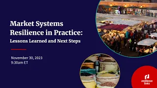 WEBINAR | Market Systems Resilience in Practice: Lessons Learned and Next Steps