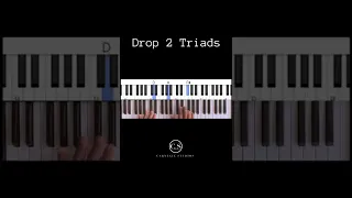 Drop 2 Triad Movements! | #piano #fyp #chords #shorts