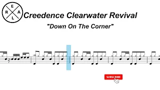 Down On The Corner  - Creedence Clearwater Revival Drumscore