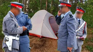 #VLOG9 | وضعت الخيمة⛺ في غابة بجانب الواد أنا و الحمار و فالليل جاو كايفتشو علينا رجال الدرك👮‍♂️