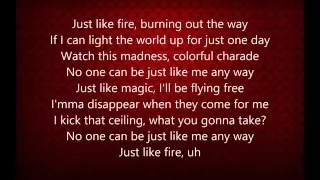 Pink - Just Like Fire (Lyrics)