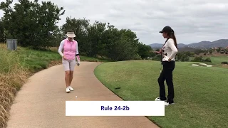 How to Determine the Nearest Point of Relief from Cart Path