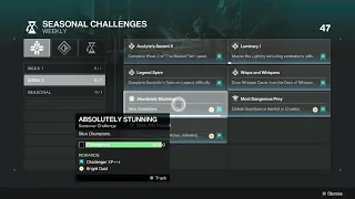 Destiny 2 - Stun 50 Champions. Easy farm.