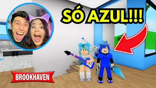 SÓ PODEMOS USAR AZUL no BROOKHAVEN!!! - ROBLOX