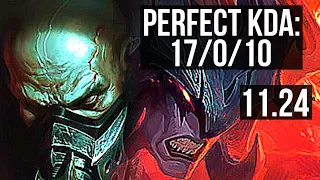 URGOT vs AATROX (TOP) | 17/0/10, Legendary, Rank 8 Urgot, 500+ games | KR Master | 11.24