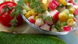 Салат с крабовыми палочками / Salad with crab sticks