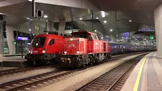 ÖBB Nightjet NJ466 departing Wien Hbf