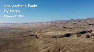 Drone View of the San Andreas Fault - February 7, 2021