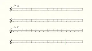 BPM 50-100 Smart Metronome (Accelerating Tempo)