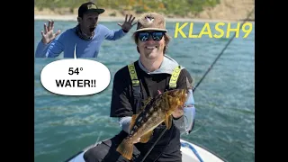DRT KLASH 9 Swimbait Fishing In 54 Degree Water