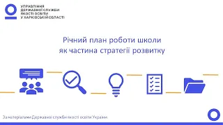 Річний план роботи школи як частина стратегії розвитку