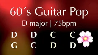 60´s Guitar Pop, backing track in D major, 75bpm. Play along, improvise, practice, have fun!