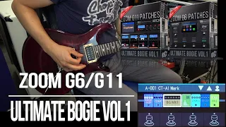 Ultimate Bogie vol1 Amp Pack for Zoom G11 / G6 | Playthrough (Mesa Boogie Amp Match)