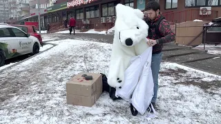 Інструкція одягання надувного костюма ведмедя 3,5 годин безперервної праці
