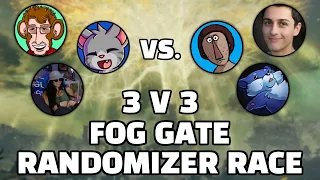 I challenged FIVE other Elden Ring streamers to a 3v3 FOG GATE RANDOMIZER RACE