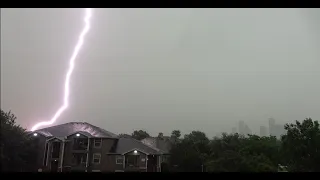 Three Close Lightning Strikes! Mid August 2021 around Houston, Texas