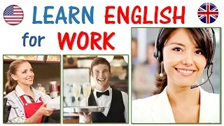 Learn English for Work Part 1 | FAST & EASY | Hotel, restaurant, cashier, maid, helper, bar, cafe