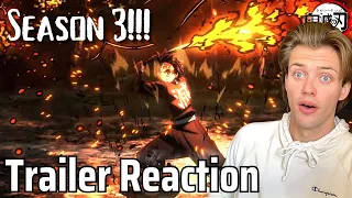 The Ufotable ANIMATION!! Demon Slayer Season 3 Official Trailer | Reaction!